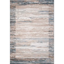 Rectangular carpet Merinos Naturel, size 100x200 cm, color Beige-Blue
