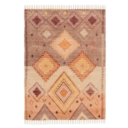 Cotton carpet with ethnic ethnic ornaments, size 160x230 cm