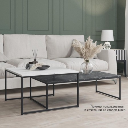 GOOD GOOD "OHER", 670 × 670 × 400 mm, metal, MDF, color white marble-5