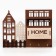 The keybox is wall -mounted with a shelf and a “Home” pocket, a classic, 23 x 17.5 cm.