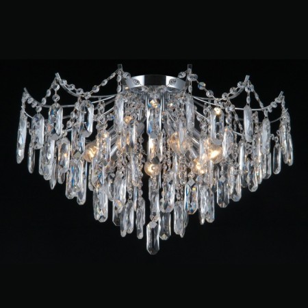 Crystal Crystal Economic light 15541/7cr+CL, 7x40W, E14, 37x63x63 cm, color chromium