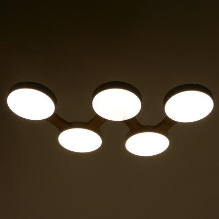 Chandelier 625360/5 LED 65W 3 modes 3000-6000k light wood 80x47x5 cm Bayerlux-2