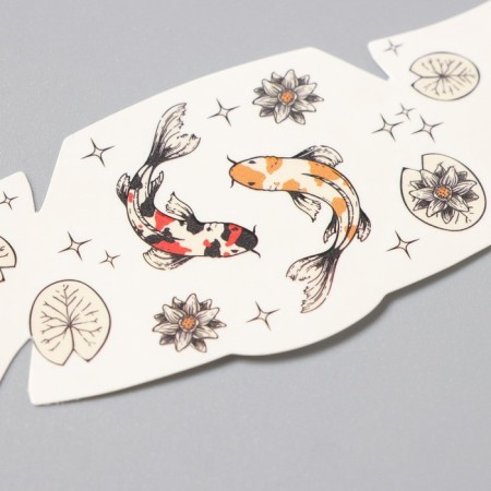 Tattoo on the body color "Freckle. Carpa" 16x5 cm-2