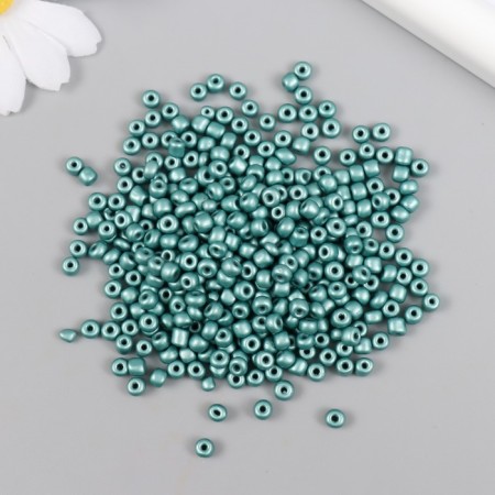 Glass beads 6/0 "dark lazor" metallic 450 g-1