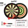 Darts "Euro", D-43 cm, thickness 3 cm, 3 darts, dart 13.5 x 2.5 cm