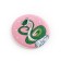Pocket mirror "Green snake", diam. 7 cm
