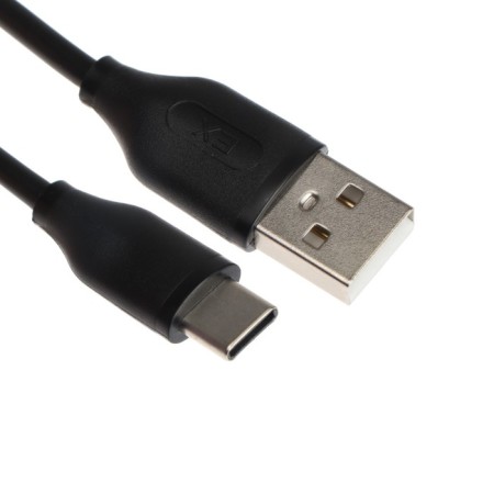 EXPLOYD EX-Z-1424, 2 USB, 2.4 A, Type-C cable, 1 m, black-1
