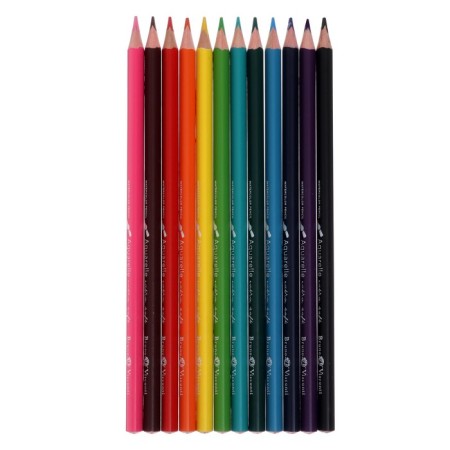 Pencils Watercolor 12 colors Happycolor, mix-14