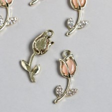 Decor for creativity metal, enamel, rhinestones 
