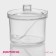 A container for spices with a spoon of a share, 400 ml, 10.5 × 10.5 × 10 cm, the color is transparent