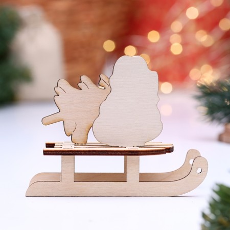Suvenir Sancti "Snake with a Christmas tree", type 3, 10.5 x 4.7 x 7.8 cm-1