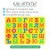Puzzle rug "letters", color mix