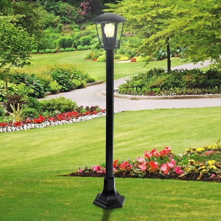 Lamp Garden Era E27, IP44, 40W, 177x187x1120 mm, black-7