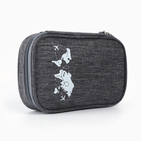 Organizer for the documents “Travel is always a good idea”, Gray, 19 x 13 cm.-2