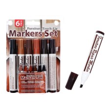 A set of markers and crayons for furniture, 6 colors