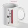 Homeleon mug ceramic fuel level "Fuel level", 350 ml, white color