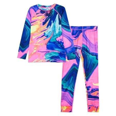 Thermal complex for girls: trousers, sweatshirt, height 140 cm-4