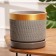 Flower Pot "Brussels" gray gold cylinder No. 4, 4.2 l