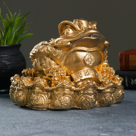 Pigger "Zhaba Feng Shui" gold, 18x18cm