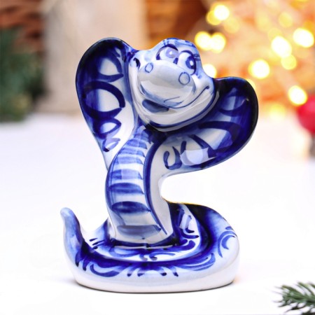 Souvenir "Big Bun" 11x9.5cm, Gzhel
