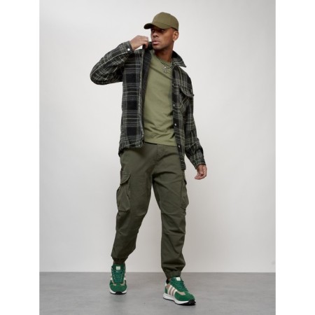 Male windbreaker, size 56, green color-10