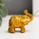 NECSK Polystone "Golden Elephants" set of 6 pcs 3x3.5x1.7 cm