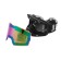 Premium mask glasses, for motorcycle, removable two-layer glass, two colors orange, green