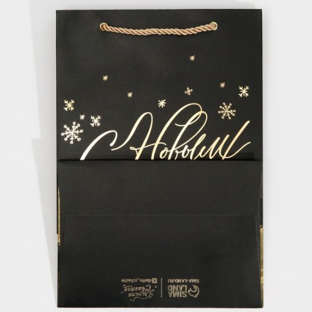Laminated “gold” package, 21 x 30 x 15 cm, new year-7