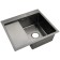 Kitchen sink "RMS" MRK-5851BL-R, mortise, right, thickness 3.0 and 1 mm, dispenser, graphite