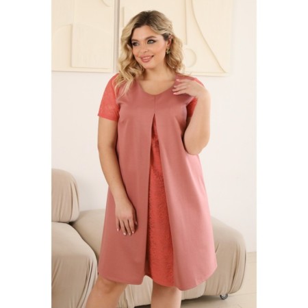 Female dress, size 58, peach color-8