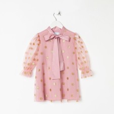Children's elegant dress KAFTAN GOOKS, Height 98-104, Pink