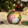 A set of 4 Christmas balls of 100 mm "unique bouquet"