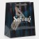 Gift package laminated, packaging, “never give up”, rainbow holography, ml 23 x 27 x 11.5 cm