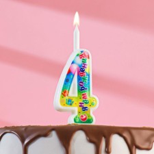 Candle for cake the number 