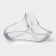 Glass Men's Flower, of 6 items, 12 cm