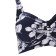 Separate swimsuit, blue/white color, size 60