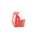 OURSSSON plastic container, red cover, 800 ml, rectangular
