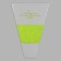 Packet stoop for flowers, with non -woven material, 26+7x37 cm, light green