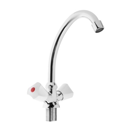 Kitchen mixer "TsS-SM" EM901101, two-wound, height 200 mm, chrome