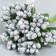 Flowers for decorating "inflorescence" silver 1 bouquet = 12 colors 8.5 cm