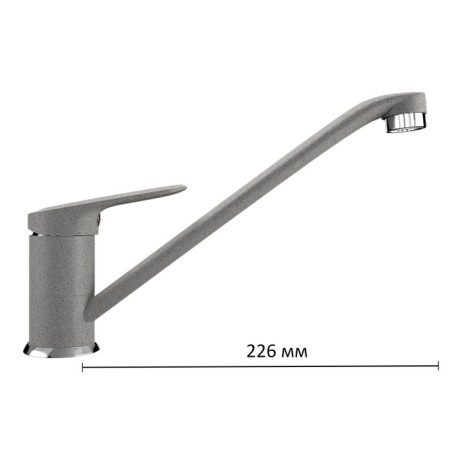 Kitchen mixer Ulgran U004-310, gray color
