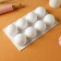 Form for mousse desserts and baking konfinetta "balls", 29.7 × 17.4 × 3.7 cm, 8 cells, white color