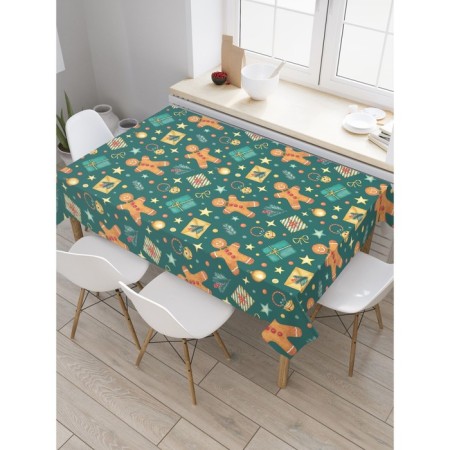 The tablecloth "Christmas mood", rectangular, Saten, size 145x180 cm