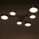 Chandelier 1319/6BKGR LED 144W 3000-6000K black, gray 75x75x5 cm Bayerlux