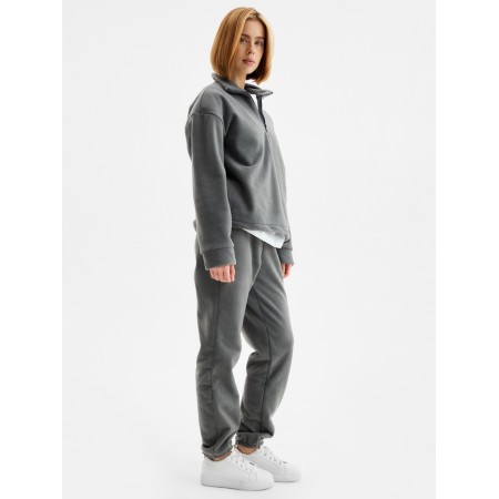 Women's costume (anorax and trousers) minku: Fleece Soft, graphite color, pr 42-1