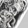Tattoo on the body black "Zeus and mechanical watches" 48x17 cm
