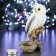 New Year's candlestick "Owl" 9x9x15cm