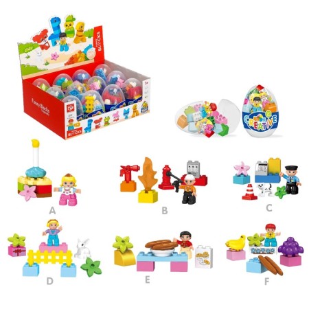 Designer in the egg "City residents", 6 species mix