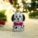 Christmas tree toy "Dog 1-02" 8.8 cm