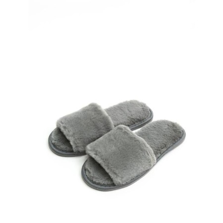 Women's slippers open nose, size 39-41, color graphite-3